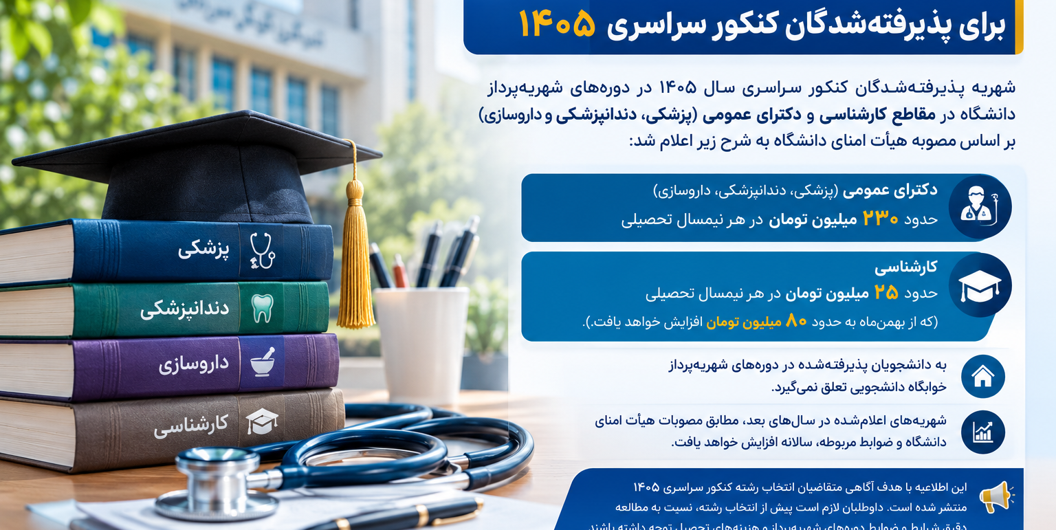 شهريه ورودي 1405